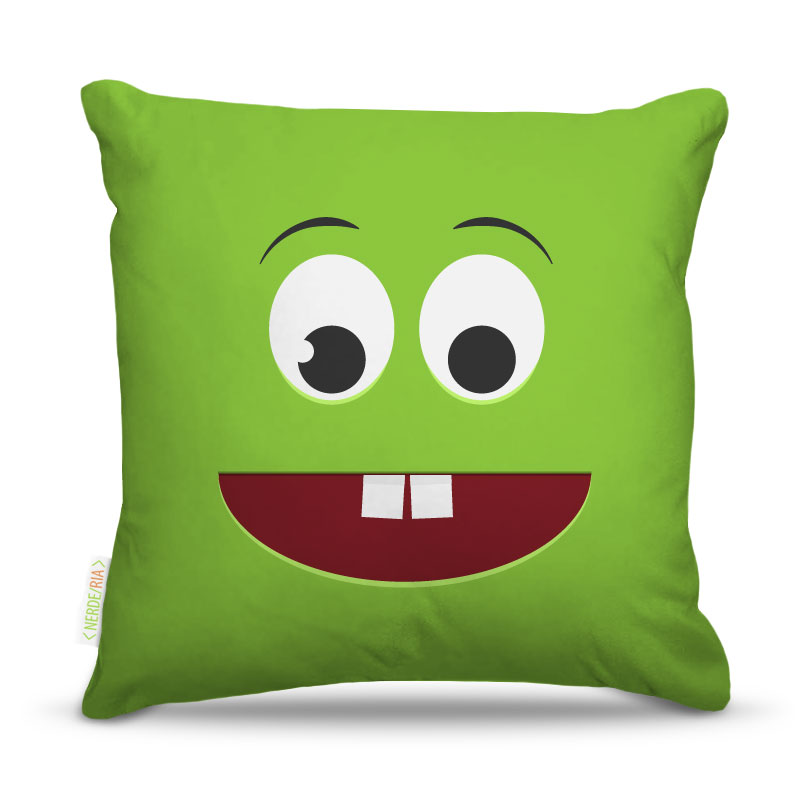Almofada Carinha Verde Bandeira 45X45Cm