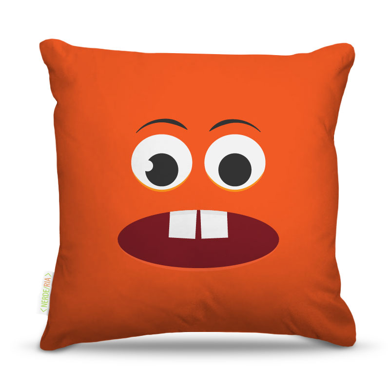 Almofada Carinha Vermelho 45X45Cm
