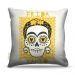 Almofada Frida Caveira Amarelo 45X45Cm