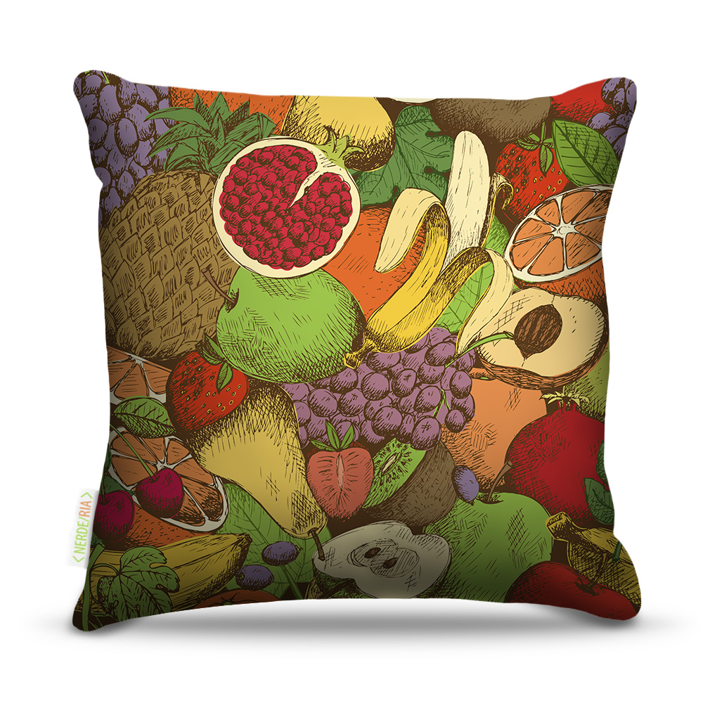 Almofada Frutas Draw 4 - 40X40Cm