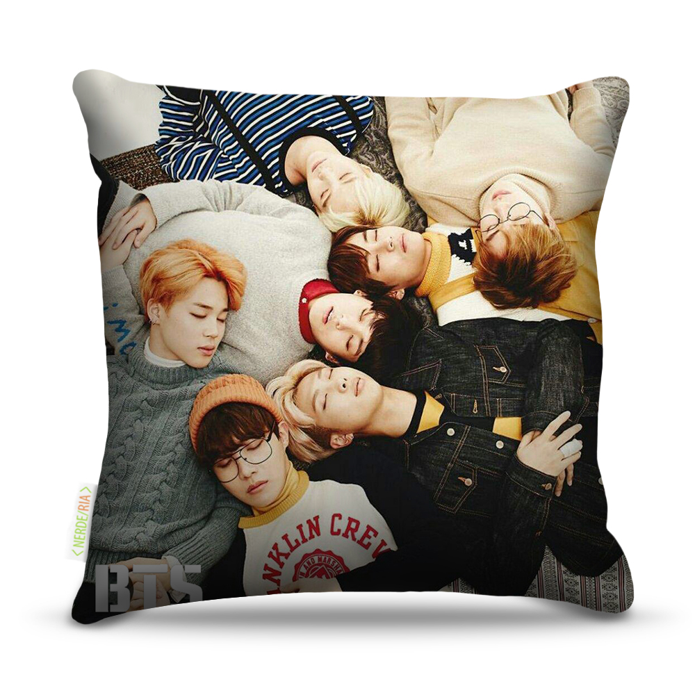 Almofada Kpop Bts Coreanos 45X45Cm