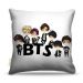 Almofada Kpop Bts Coreanos Minimalista 40X40Cm