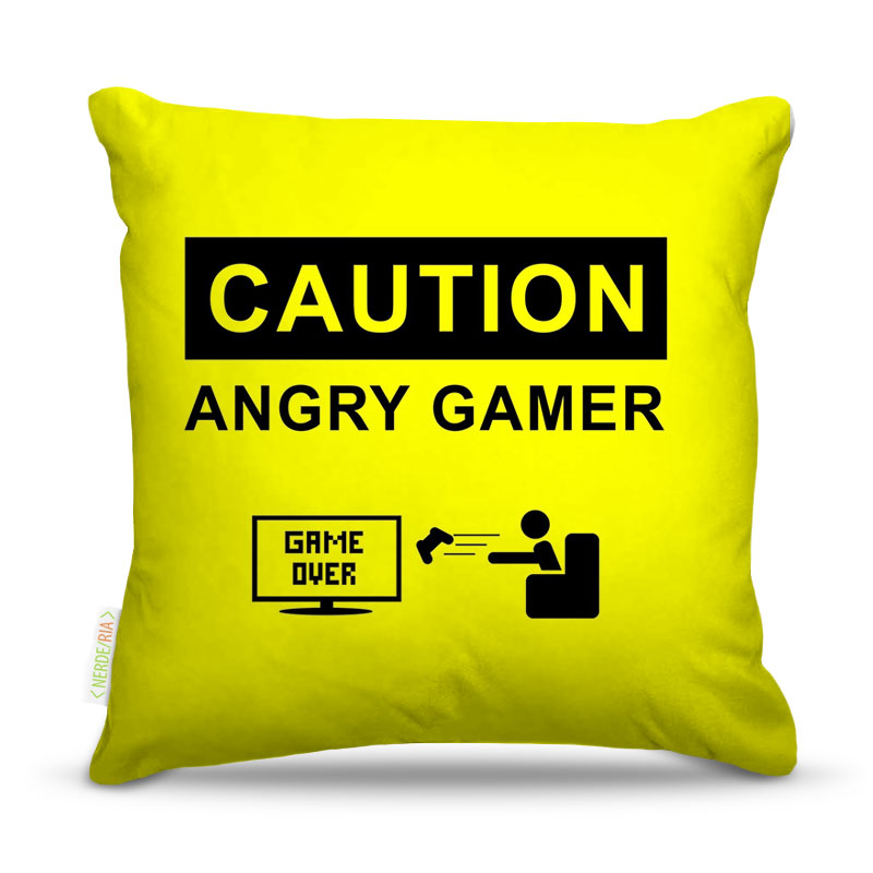 Almofada Nerderia Angry Gamer