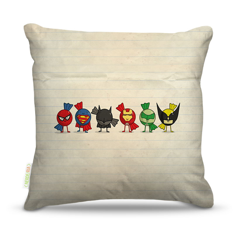 Almofada Nerderia Candy Heroes