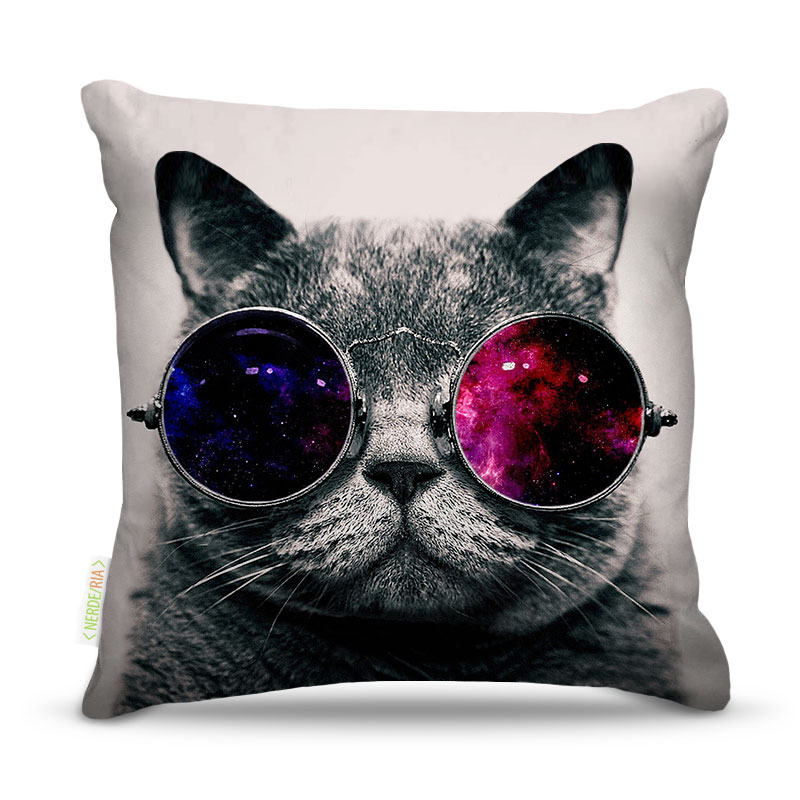 Almofada Nerderia Cat Glass