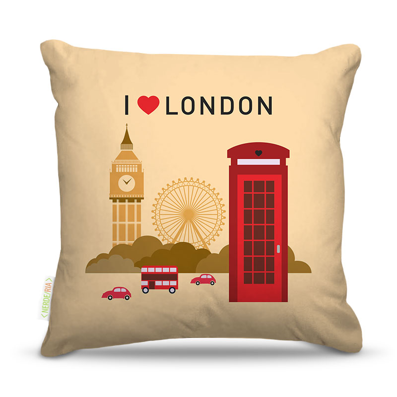 Almofada Nerderia I Love London