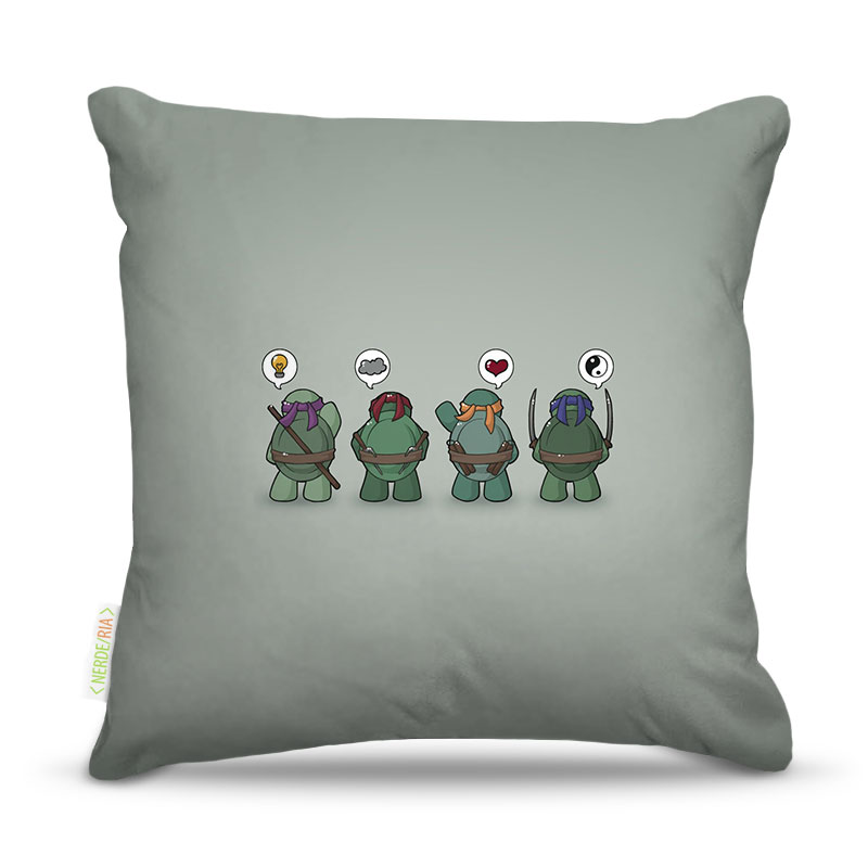 Almofada Nerderia Ninja Turtles Think