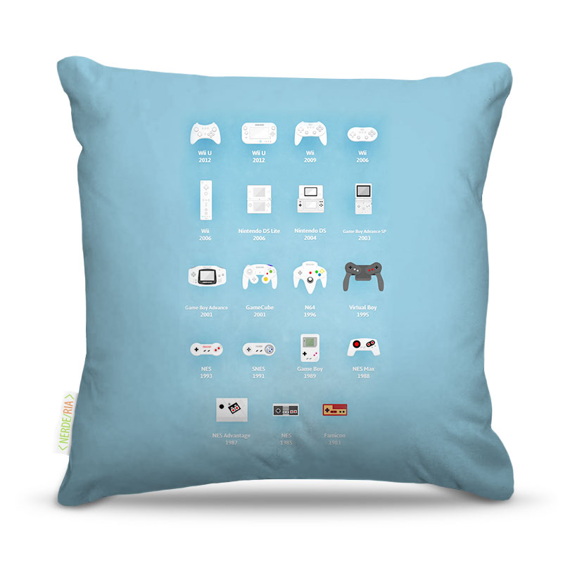 Almofada Nerderia Nintendo History