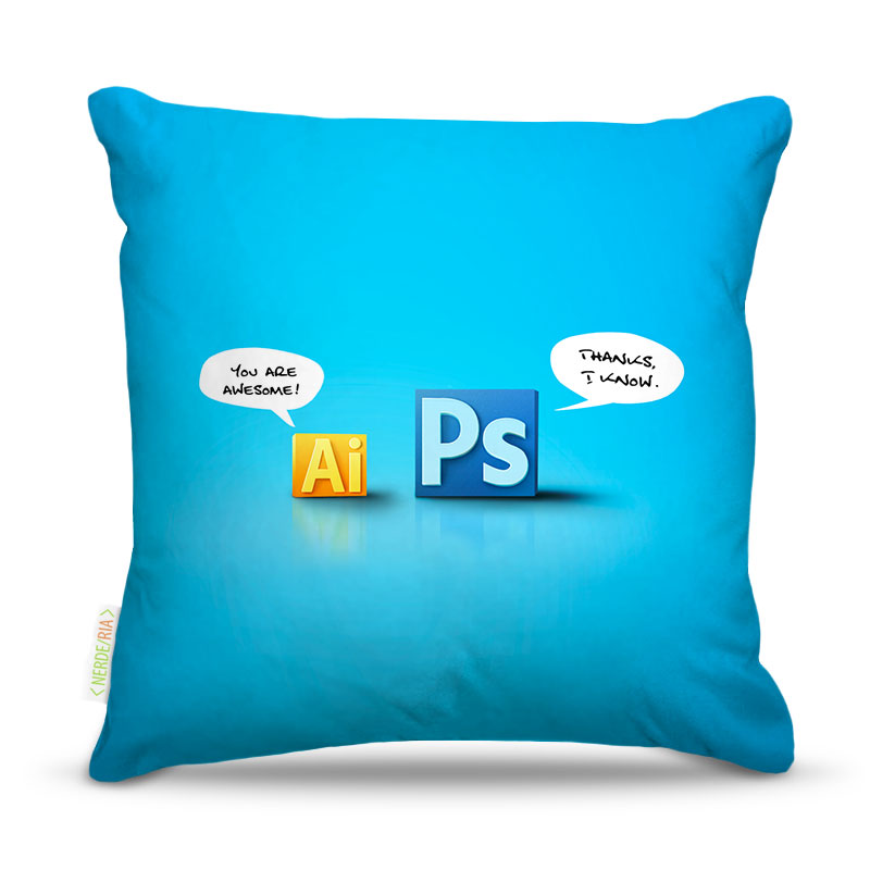 Almofada Nerderia Photoshop Convencido