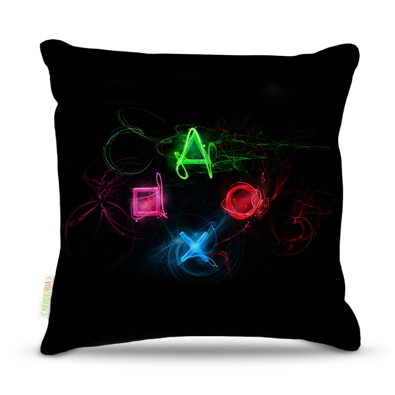 Almofada Nerderia Play Buttons