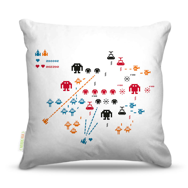 Almofada Space Invader 45X45Cm