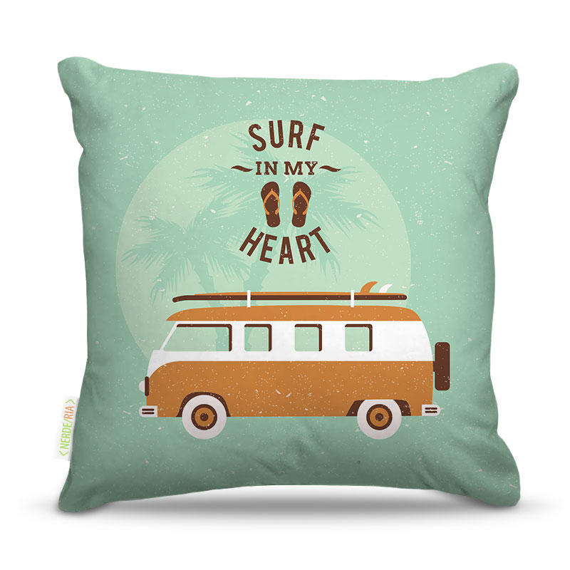 Almofada Surf Heart 45X45Cm