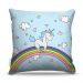 Almofada Unicornio Arco Iris 45X45Cm