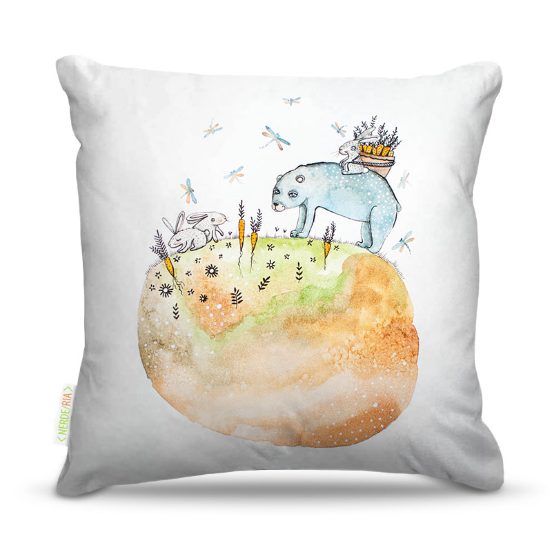 Almofadas Nerderia Panda Aquarela