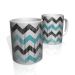 Caneca De Porcelana Nerderia e Lojaria LINHA ZIGZAG PRETA AZUL colorido
