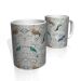 Caneca De Porcelana Nerderia e Lojaria birds flores 2 colorido