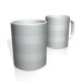 Caneca De Porcelana Nerderia e Lojaria cinza claro duas faixas 2 colorido