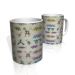 Caneca De Porcelana Nerderia e Lojaria dinossauros colorido