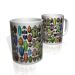 Caneca De Porcelana Nerderia e Lojaria insects colorido