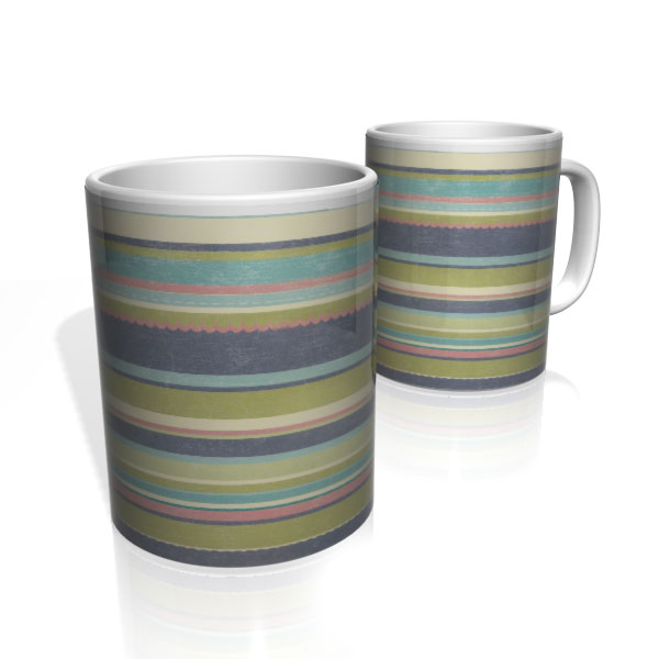 Caneca De Porcelana Nerderia e Lojaria linhas colorido