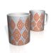 Caneca De Porcelana Nerderia e Lojaria lozango laranja colorido