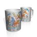 Caneca De Porcelana Nerderia e Lojaria reino animal 3 colorido