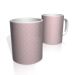 Caneca De Porcelana Nerderia e Lojaria rosa com bolinhas brancas colorido