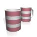 Caneca De Porcelana Nerderia e Lojaria rosa duas faixas 4 colorido