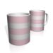 Caneca De Porcelana Nerderia e Lojaria rosa duas faixas colorido