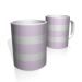 Caneca De Porcelana Nerderia e Lojaria roxo claro duas faixas colorido