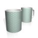 Caneca De Porcelana Nerderia e Lojaria verde bolinhas brancas 3 colorido