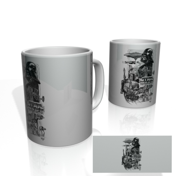 Caneca Nerderia - Vader Draw