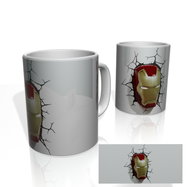Caneca Nerderia 3d - Ironman
