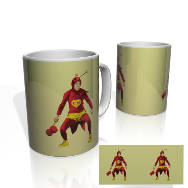 Caneca Nerderia Chapolin Vetor