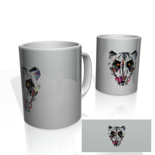 Caneca Nerderia Geometric Tiger2
