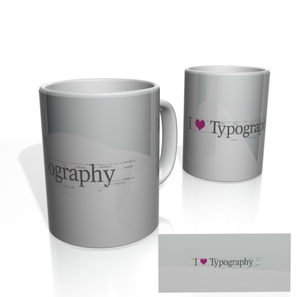 Caneca Nerderia Love Typographi