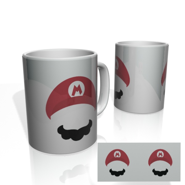 Caneca Nerderia Mario Mini