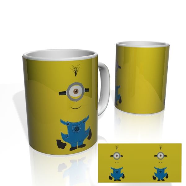 Caneca Nerderia Minion Minimalista