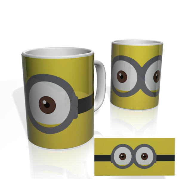 Caneca Nerderia Minion Olhos