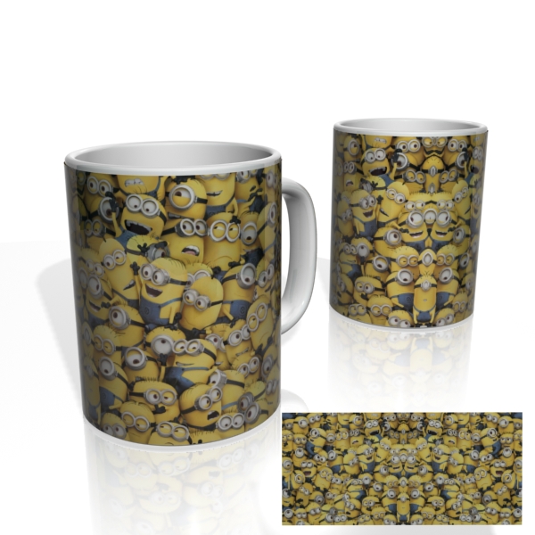 Caneca Nerderia Minions Aglomerados