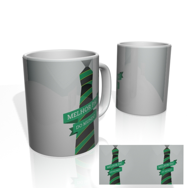 Caneca Nerderia Pai Gravata Listrada