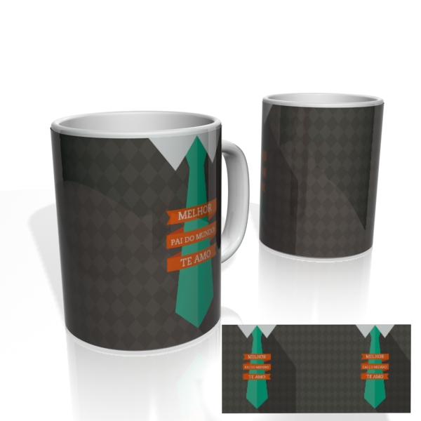 Caneca Nerderia Pai Gravata Verde