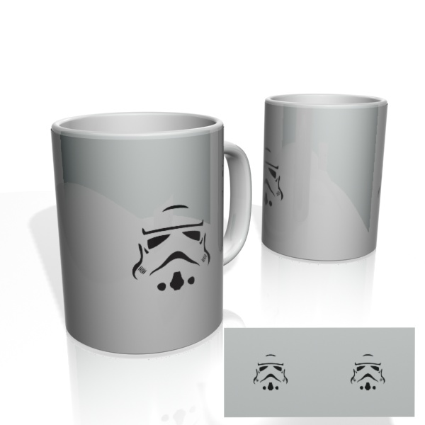 Caneca Nerderia Strorntrooper Minimalist