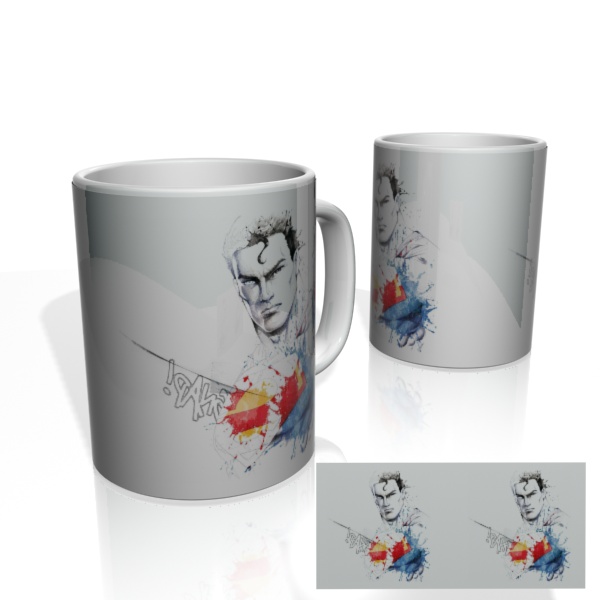 Caneca Nerderia Superman Paint