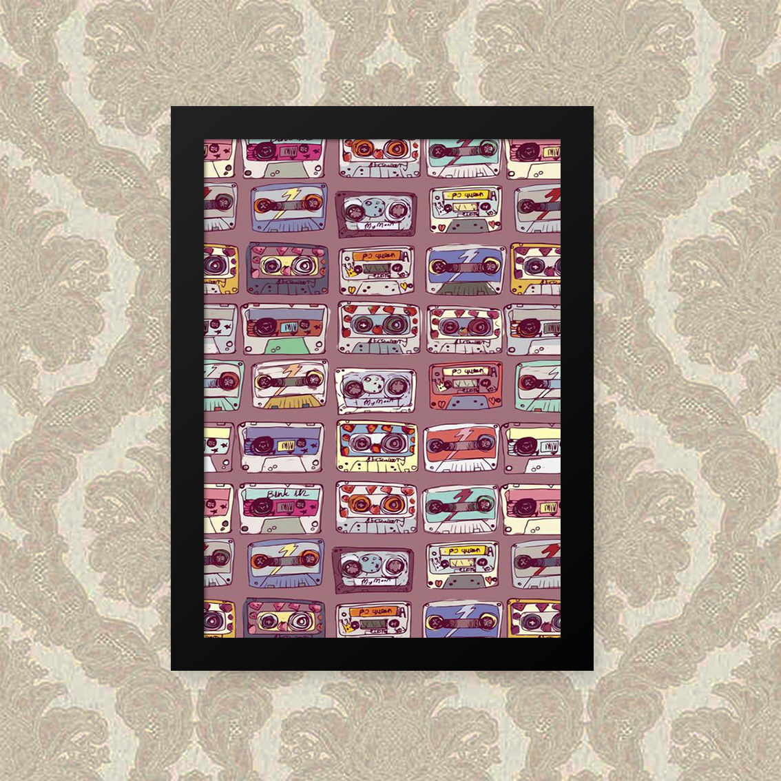 Combo Ambiente Decorativo Tematica Retro Nerderia e Lojaria retro1 colorido
