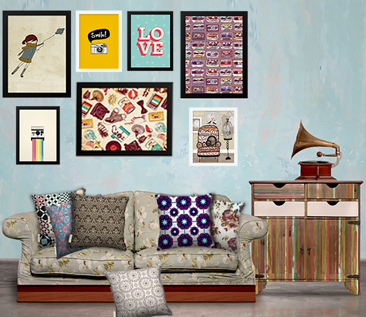 Combo Ambiente Decorativo Tematica Retro Nerderia e Lojaria retro3 colorido