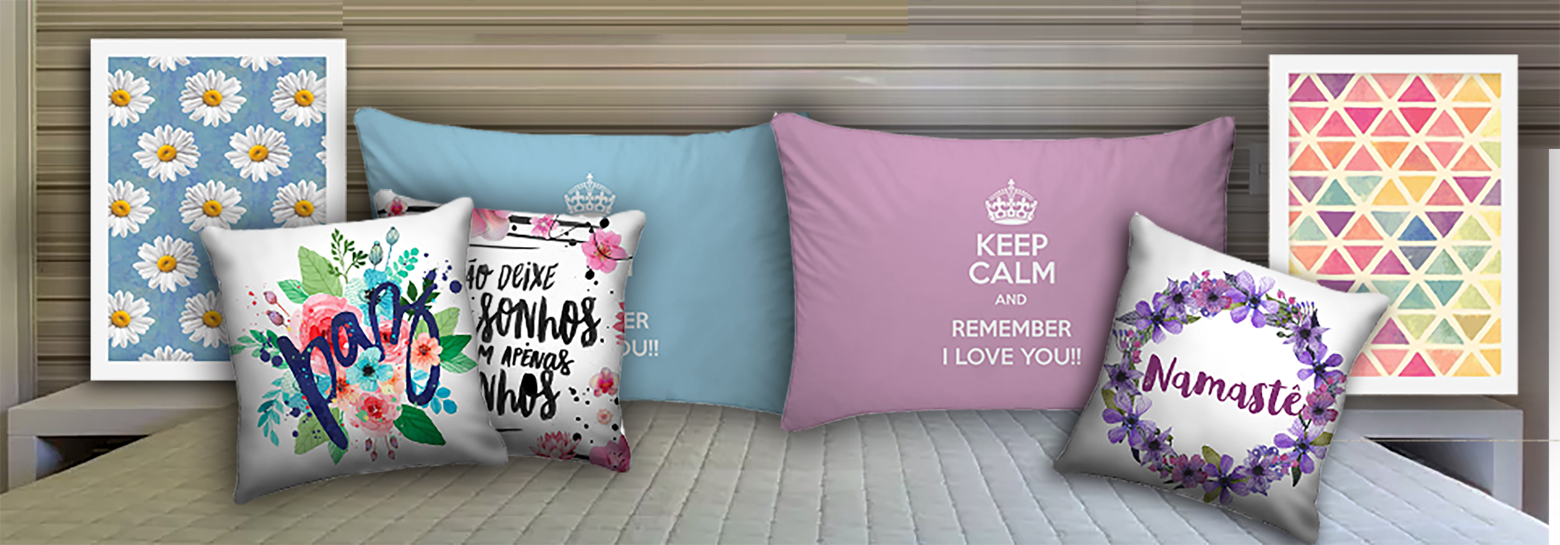 Combo Ambiente decorativo para quartos Nerderia e Lojaria quart2 colorido