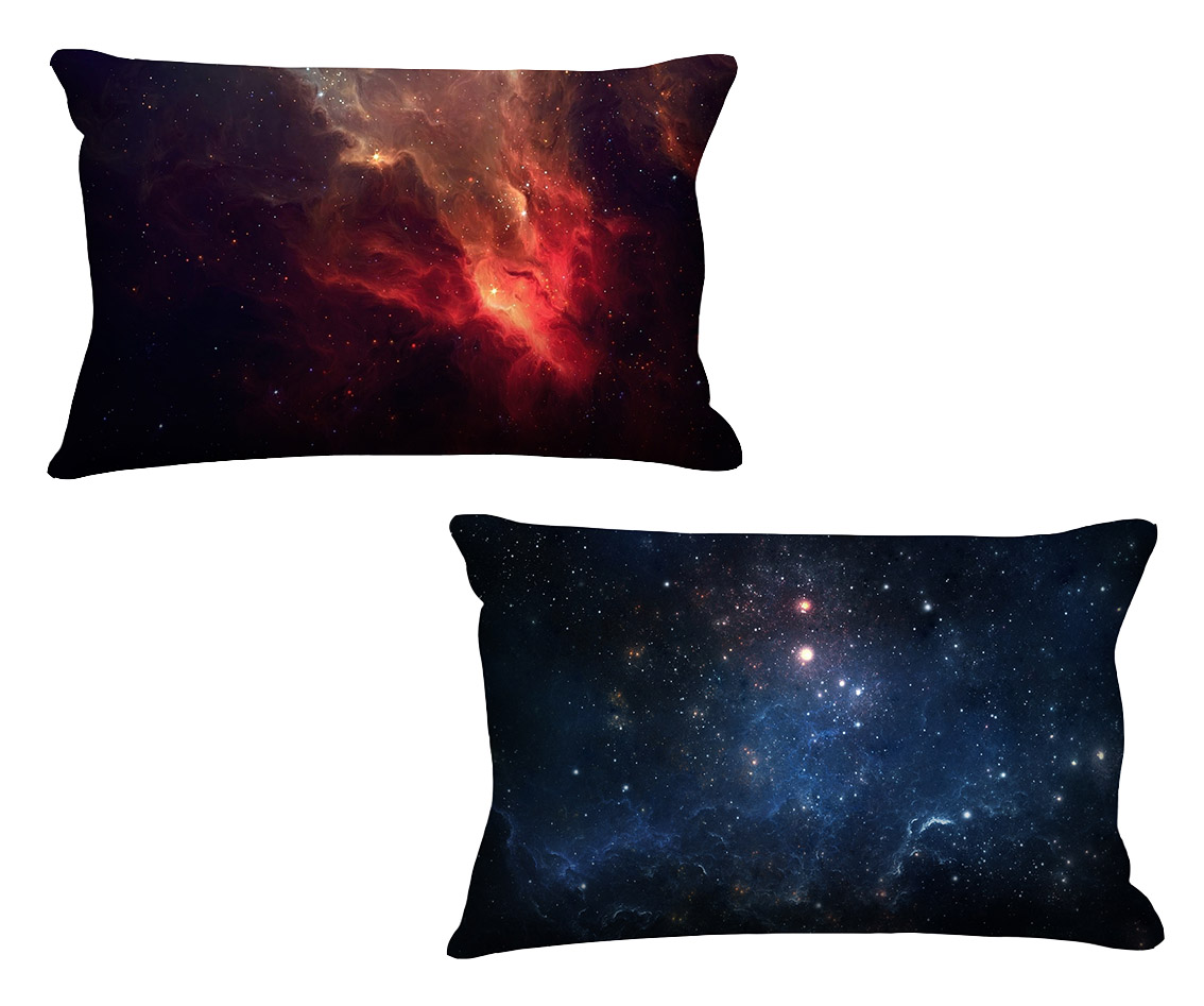 Combo De Fronhas Para Travesseiros Galaxia