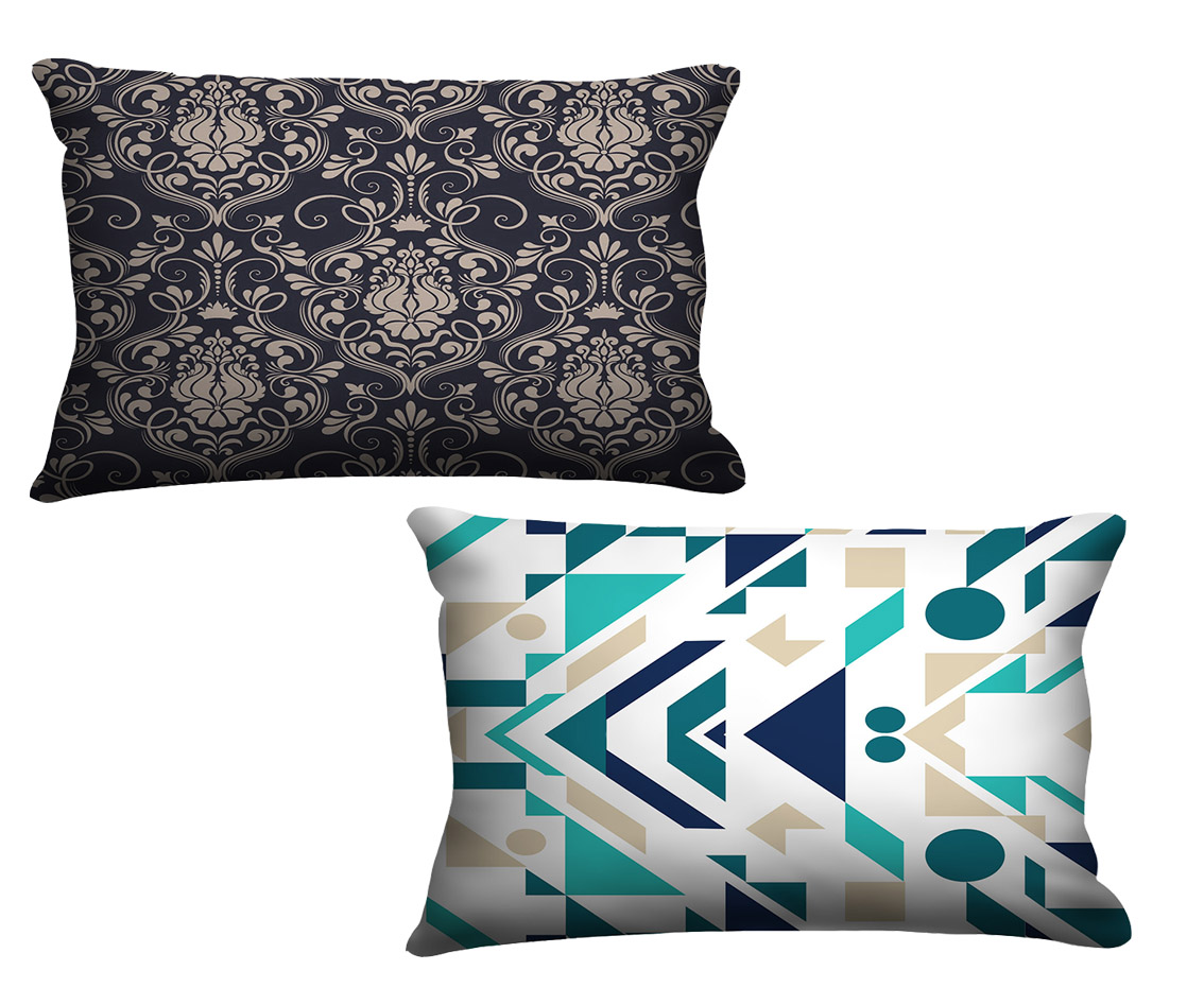Combo De Fronhas Para Travesseiros Geometrico