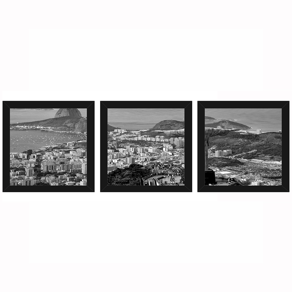 Combo Quadro Decorativo 20X20Cm X3